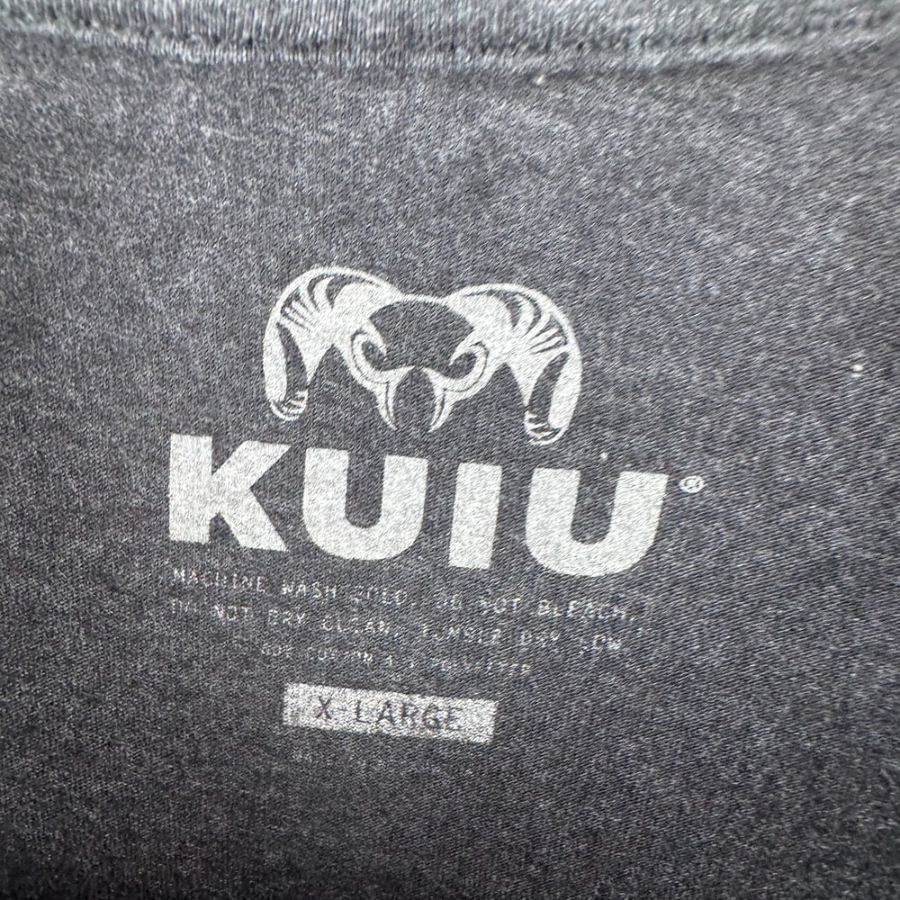 Kuiu T Shirt Mens XL Gray Short Sleeve Tee Soft Cotton Hunting Graphic Print - Picture 4 of 10